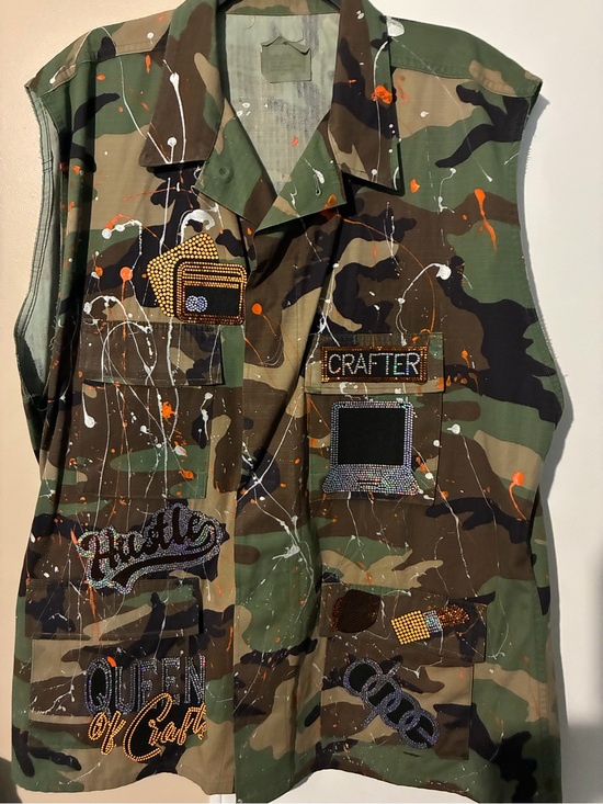 Jackets & Blazers - Upcycled Crafter Camo jacket